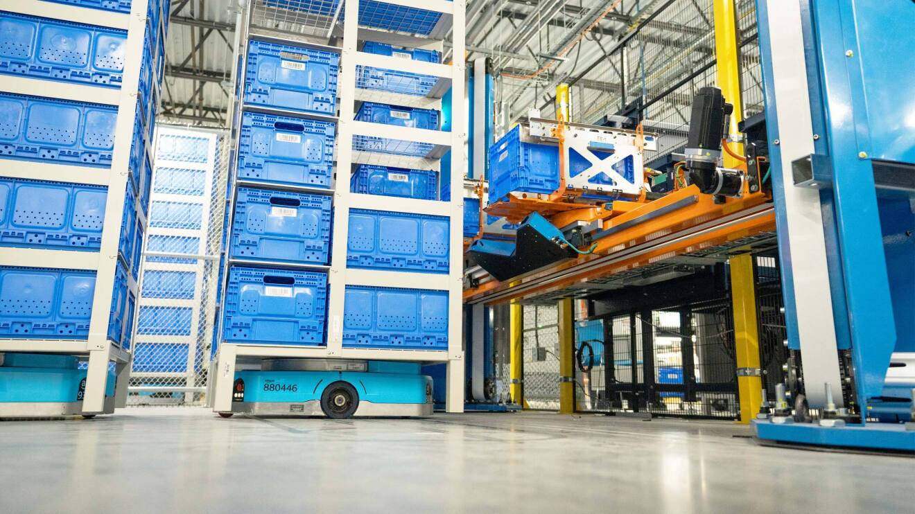 Amazon's Sequoia robot in action identifying and storing products (Image: Amazon)