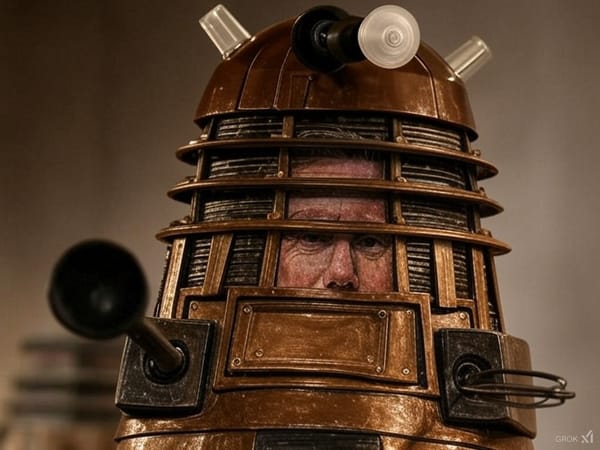 Grok's vision of Sir Keir Starmer plugging the AI defence gap by becoming a Dalek 