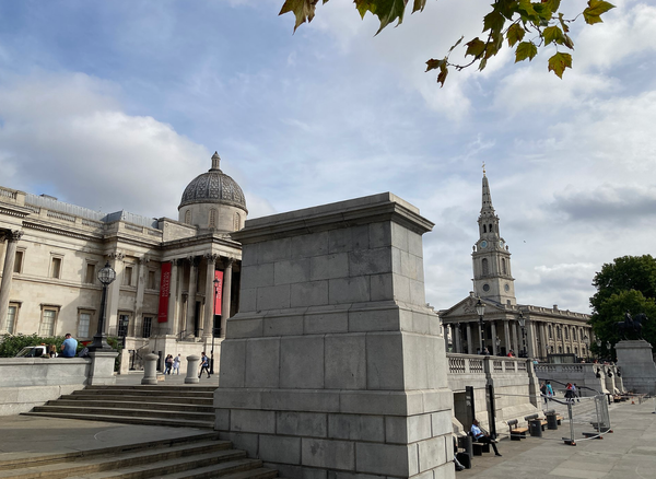 London's famous fourth plinth stands empty, awaiting a new idea to fill it 